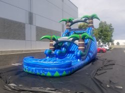 17' Blue Paradise Waterslide