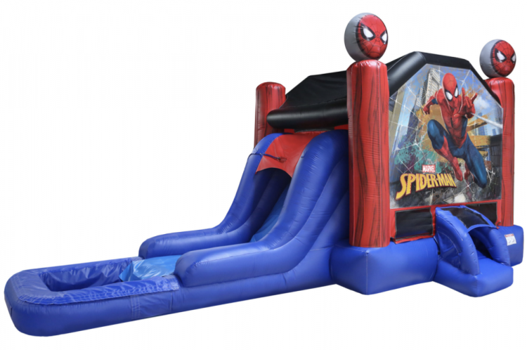 15x30 Spider Man Waterslide Jumper